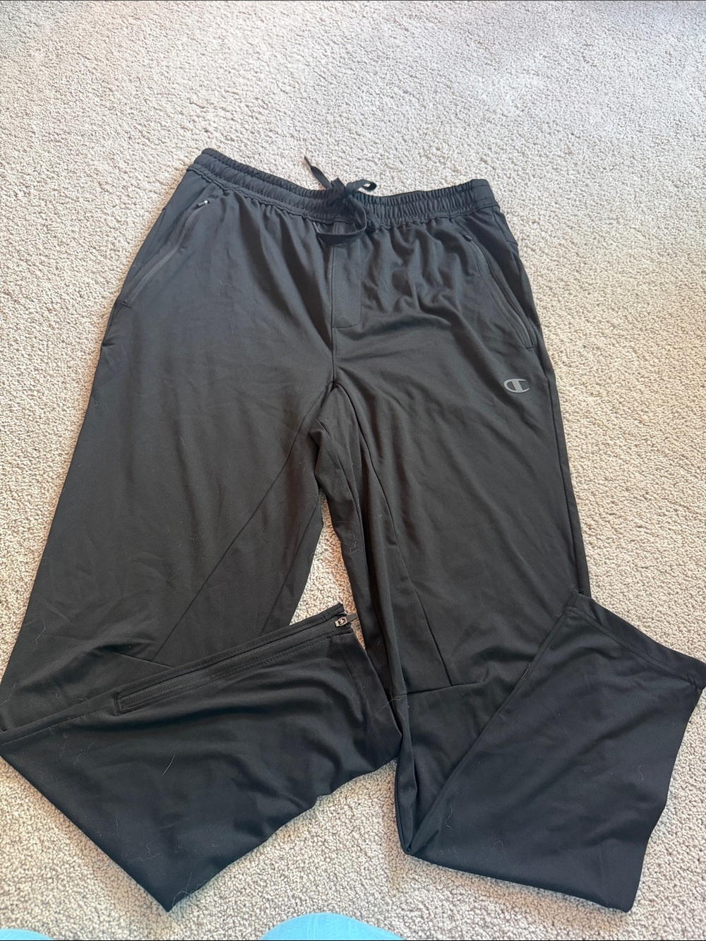 Champion Men's Black Athletic Joggers with Zip Pockets